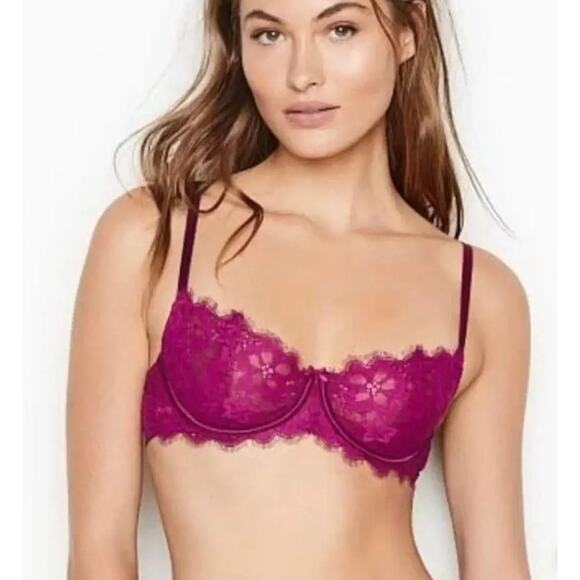 Victoria's Secret Dream Angels Push-Up Without Padding Wicked Unlined Purple 32D - Picture 1 of 12